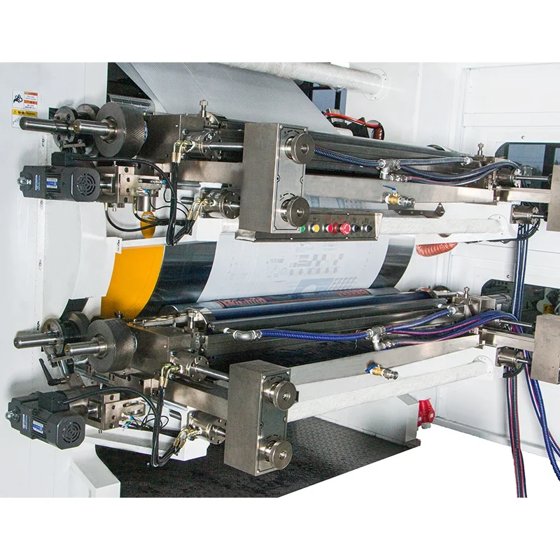 Central drum roll to roll  impression CI flexographic printing machine for paper paper abg