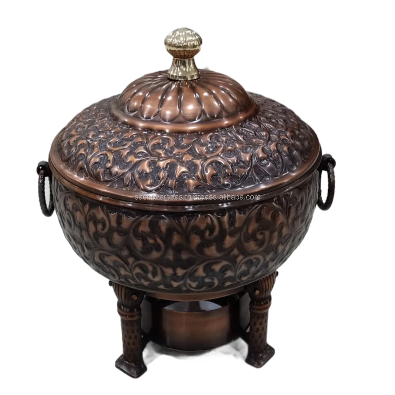 Top Quality Smokey Burnt Copper Finish Chafing Dishes Buffet Food Warmer For Hot Food Serving in Restaurants