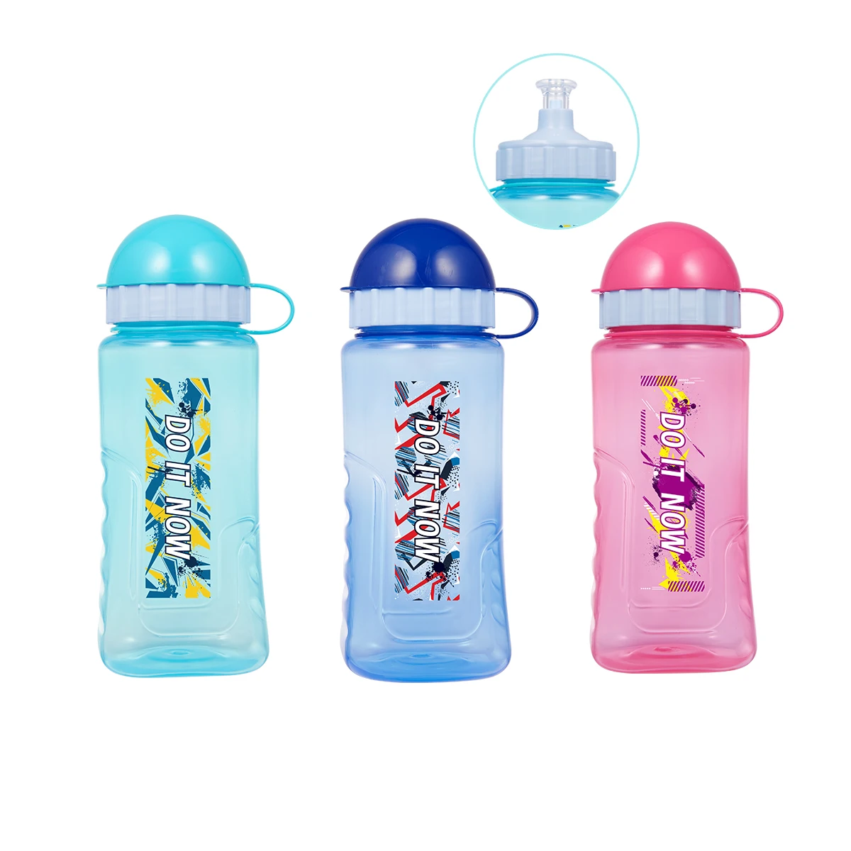 Free Flow Pop-up Silicone Spout 400ml Toddler Training Cup Kids Water Bottle Custom Bpa Free