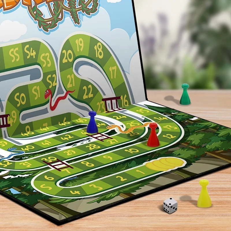 Educational Brain Teaser Board games Snakes & Ladders Board Game