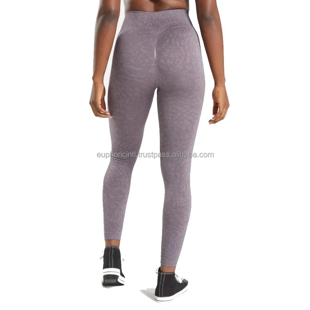 Glossy Material Slim fit Stretchable Sublimated Yoga Leggings for Women boxing legging Seamless Stitching  Leggings Butt Lifting