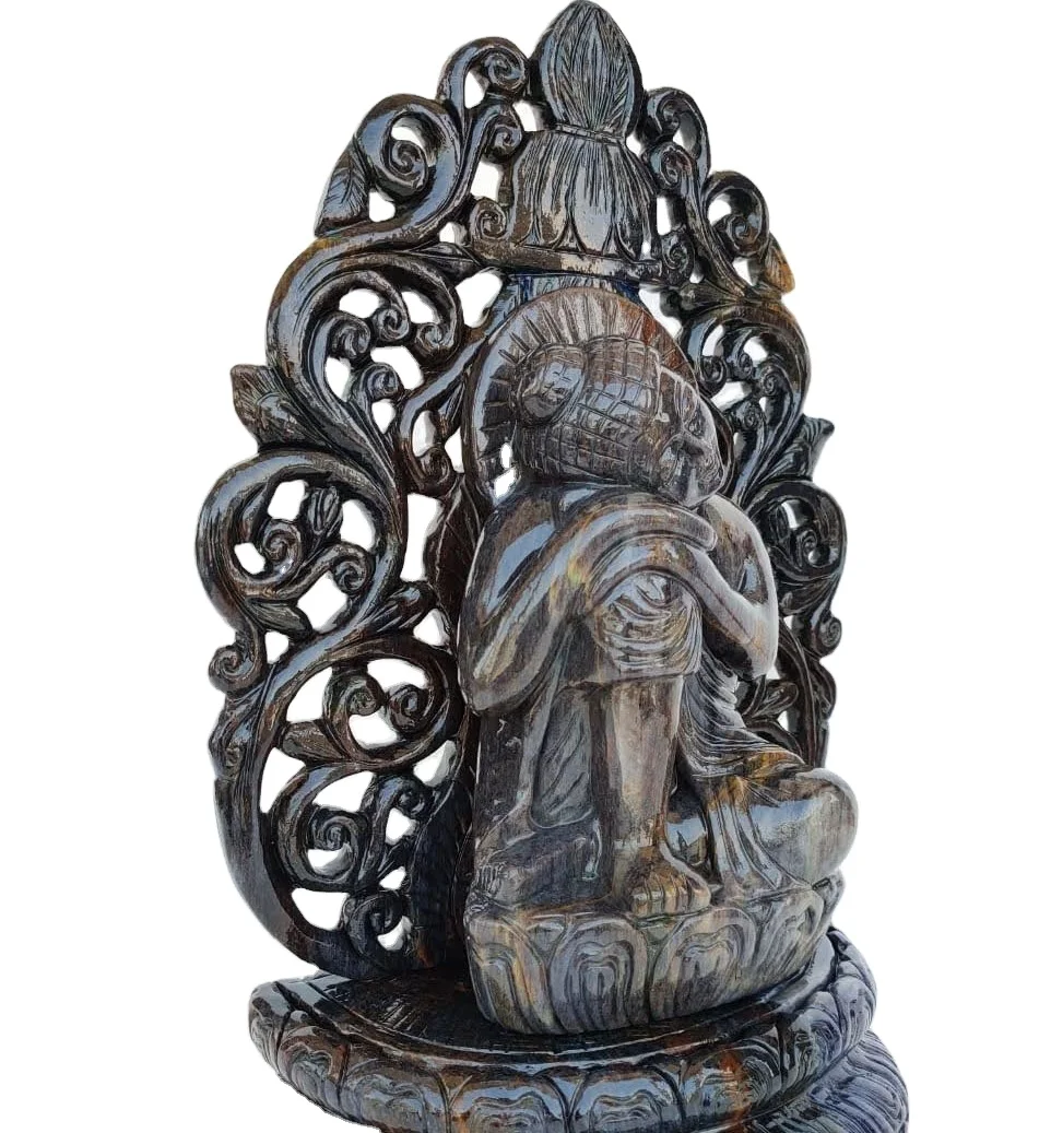 Top Quality Hot Selling Buy Top Quality Blue Aventurine Buddha Carving Sculpture Hand Carved Statue Figurine