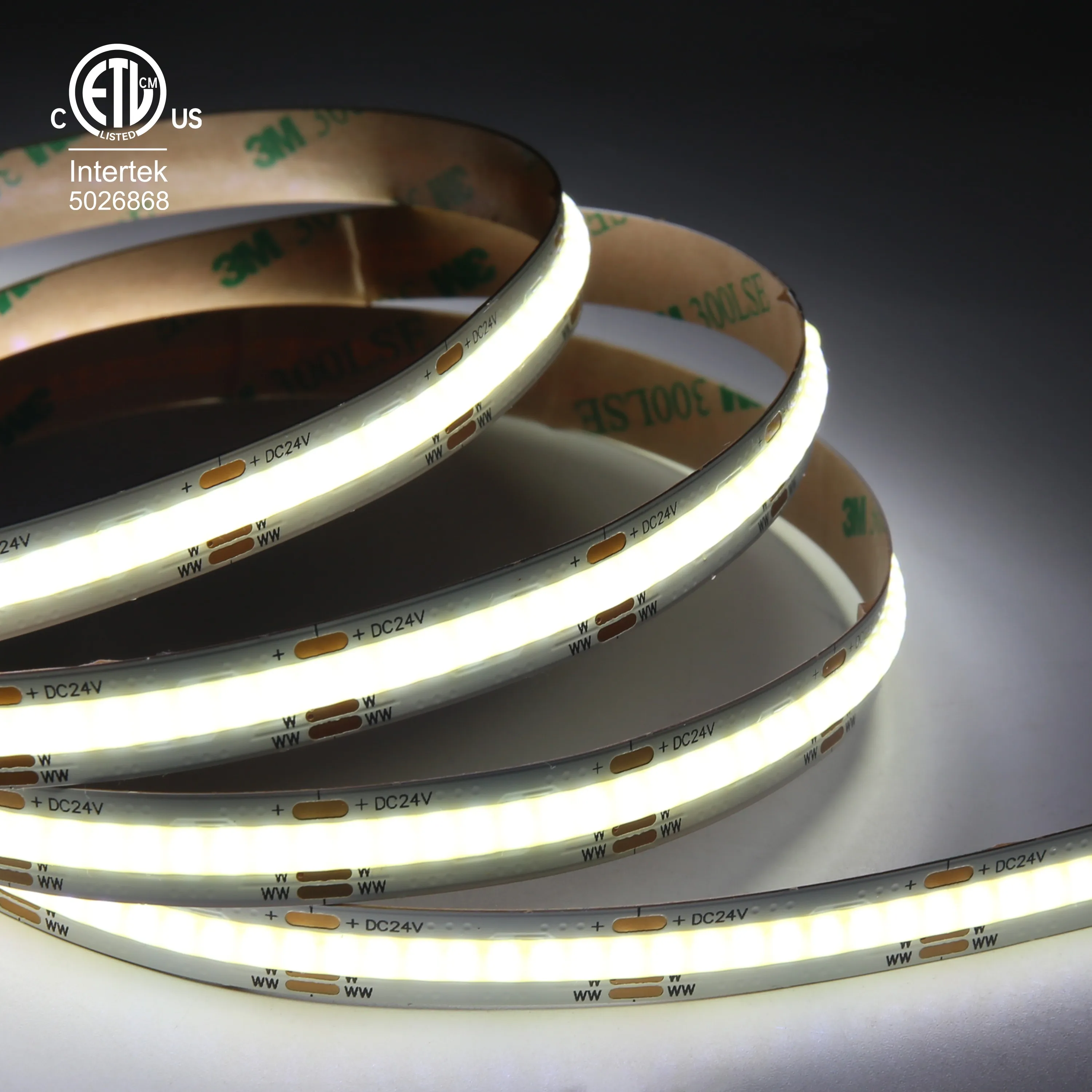 Bluetooth Dual Color Temperature Tunable 608LED/M Flexible 8MM Cob Strip Light USB 12V/24V 14W/M Smart 5m PCB Lamp 8MM Cob Strip