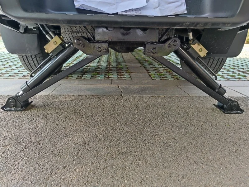 HAOY 800Kg 3/4/5 Section Knuckle Boom Wireless Remote Control Electric Winch Mini Pickup Mounted Crane