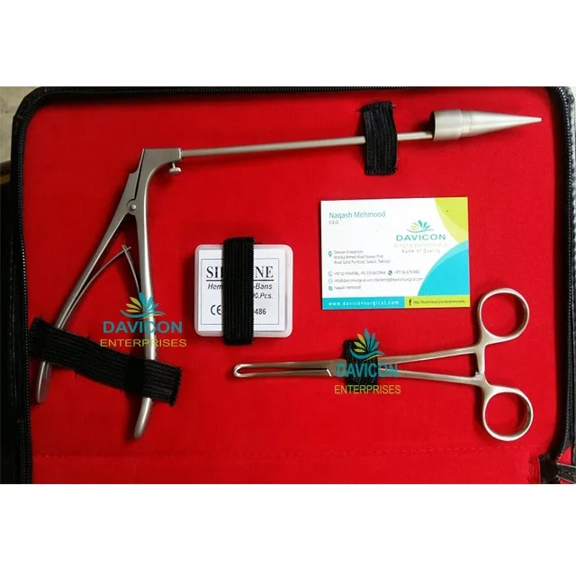 STAINLESS STEEL PREMIUM QUALITY BARRON MCGIVNEY HEMORRHOIDAL LIGATOR FORCEPS