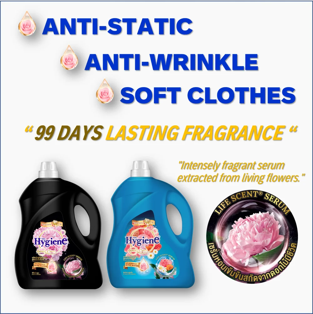 Best Selling High Quality Concentrated Fabric Softener Long Lasting Fragrance Hygiene Expert Care Sunkiss Blooming 3300ml