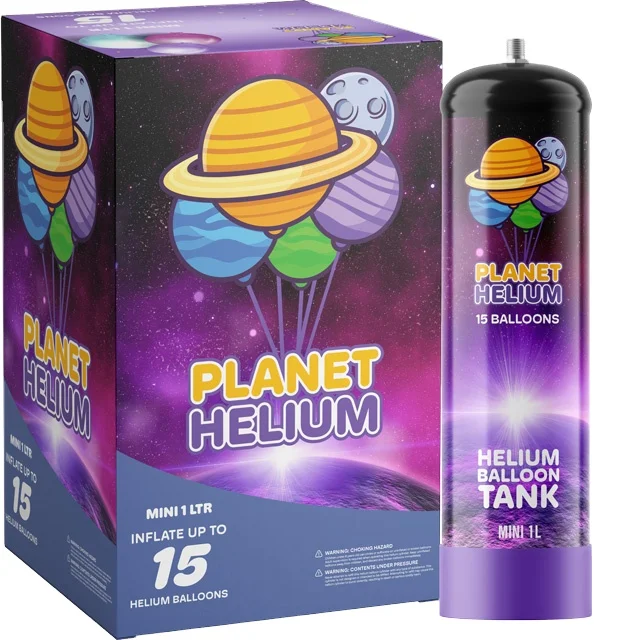 Wholesale Selling High Quality 1L Steel Mini High Pressure Europe Made Disposable Helium Gas Cylinders for Sale