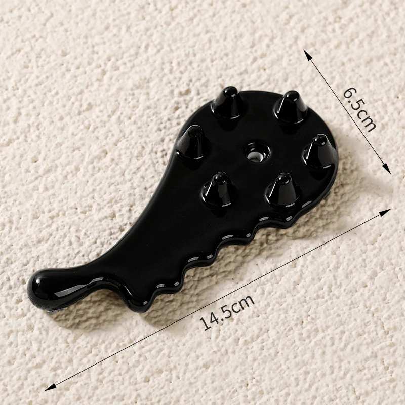 Ceramic Gua Sha Board Facial Eye Massager Facial Leg Cervical Vertebra Pressing Massage Stone For Guasha Massage Faciales Tool