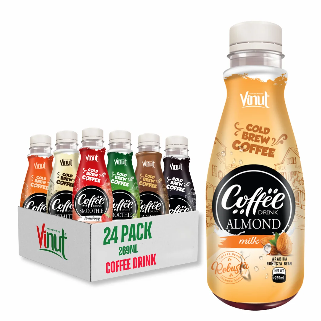 VINUT Cold Brew Coffee Drink 270ml - Arabica & Robusta, Non-GMO, Dairy Free, Gluten Free, Private Label, Free Sample, Factory Di