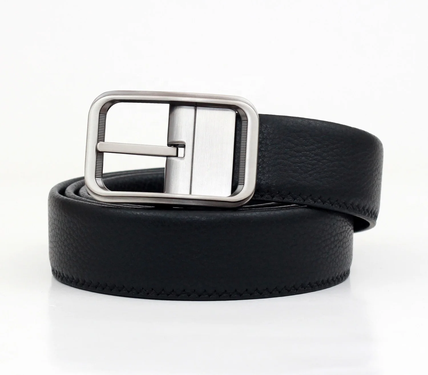 Factory OEM High Quality Custom Size Belts Wallet Gift Set Brand Design Genuine Cowhide Leather Belt For Men