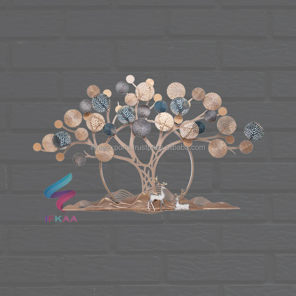 Medium size flower Shape handcrafted Metal Wall Art for Living Room decoration