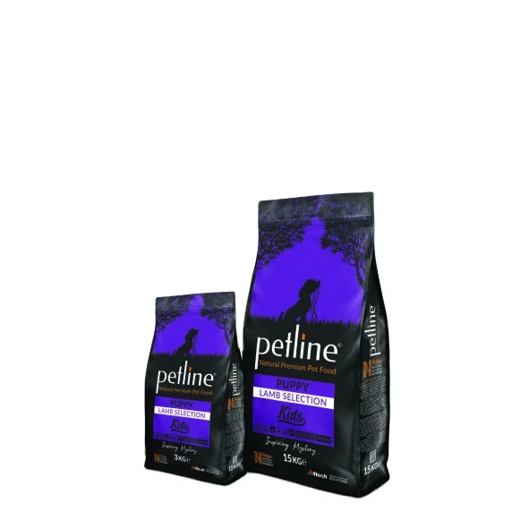 Natural Lamb Selection Premium Dry Food for Puppy Pet High in Calcium and Proteins 3 Kg (4 PCS) %28 Protein