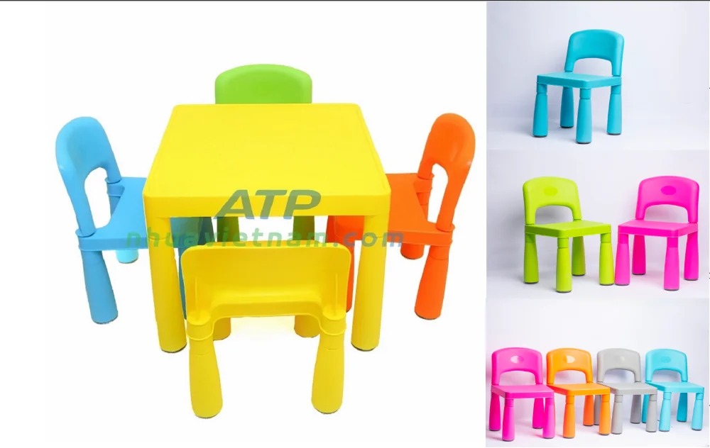 Multi Application Usage Indoor Outdoor kids party table and chair reading table montessori furniture kids table and chair