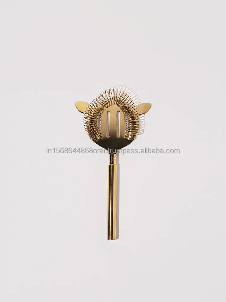 Exclusive bar accessories & tools set of 6pcs in Gold color design with Stainless steel stand barware bartending equipment