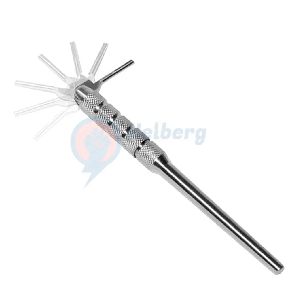 Высокое качество с круглой ручкой из нержавеющей стали регулируемая 7 способов скальпель ножевой рукояти #3 хирургического инструмента MGI-ORT-0163