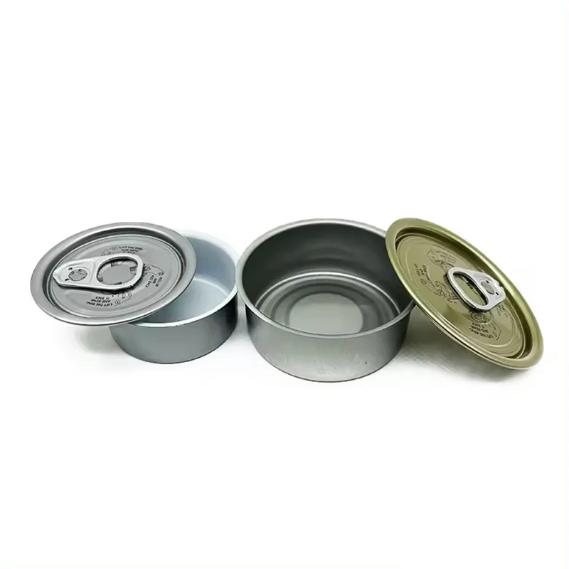 Оптовая продажа пустых жестяных банок мяты для упаковки мясных консервов из оловянного металла с крышкой хранения продуктов