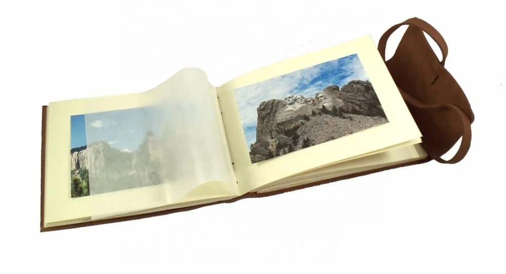 Handmade Genuine Leather Photo Album For Gift for Men or Women With Gift Box wedding gifts family album scrap books large albums