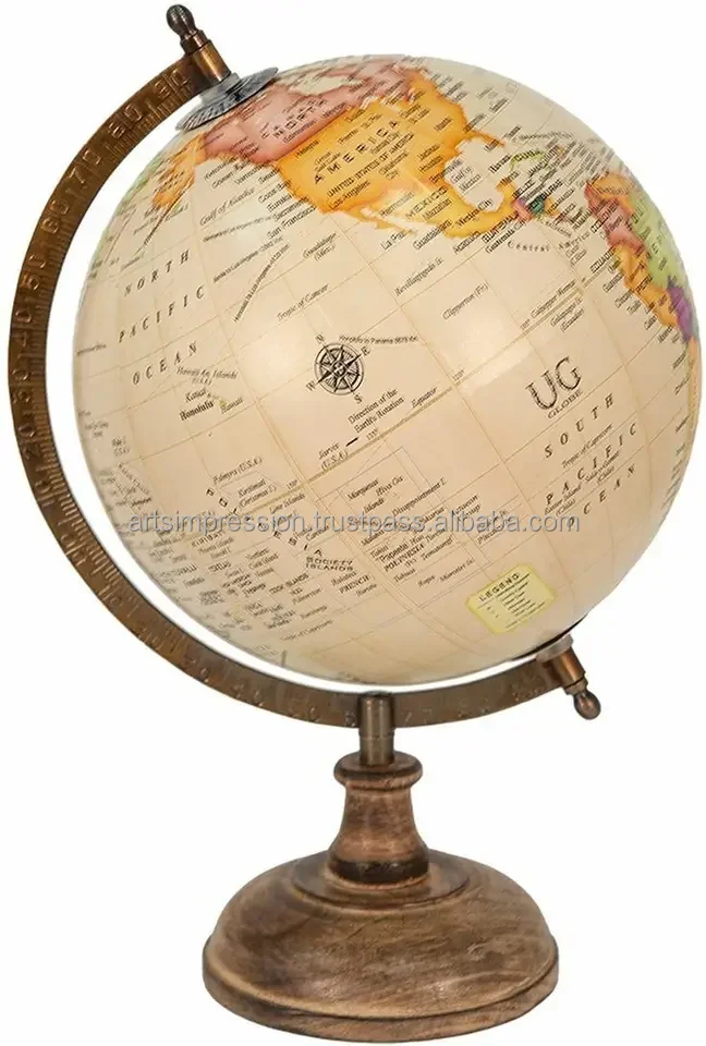 attractive globe handmade full of brass Office home Decoration Globe Stand nautical study living room for gift items globe 2024