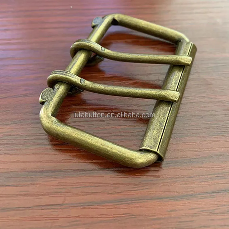Factory Heavy Duty Two Prong Roller Buckle Double Pin Buckles for  Belt Leathercraft