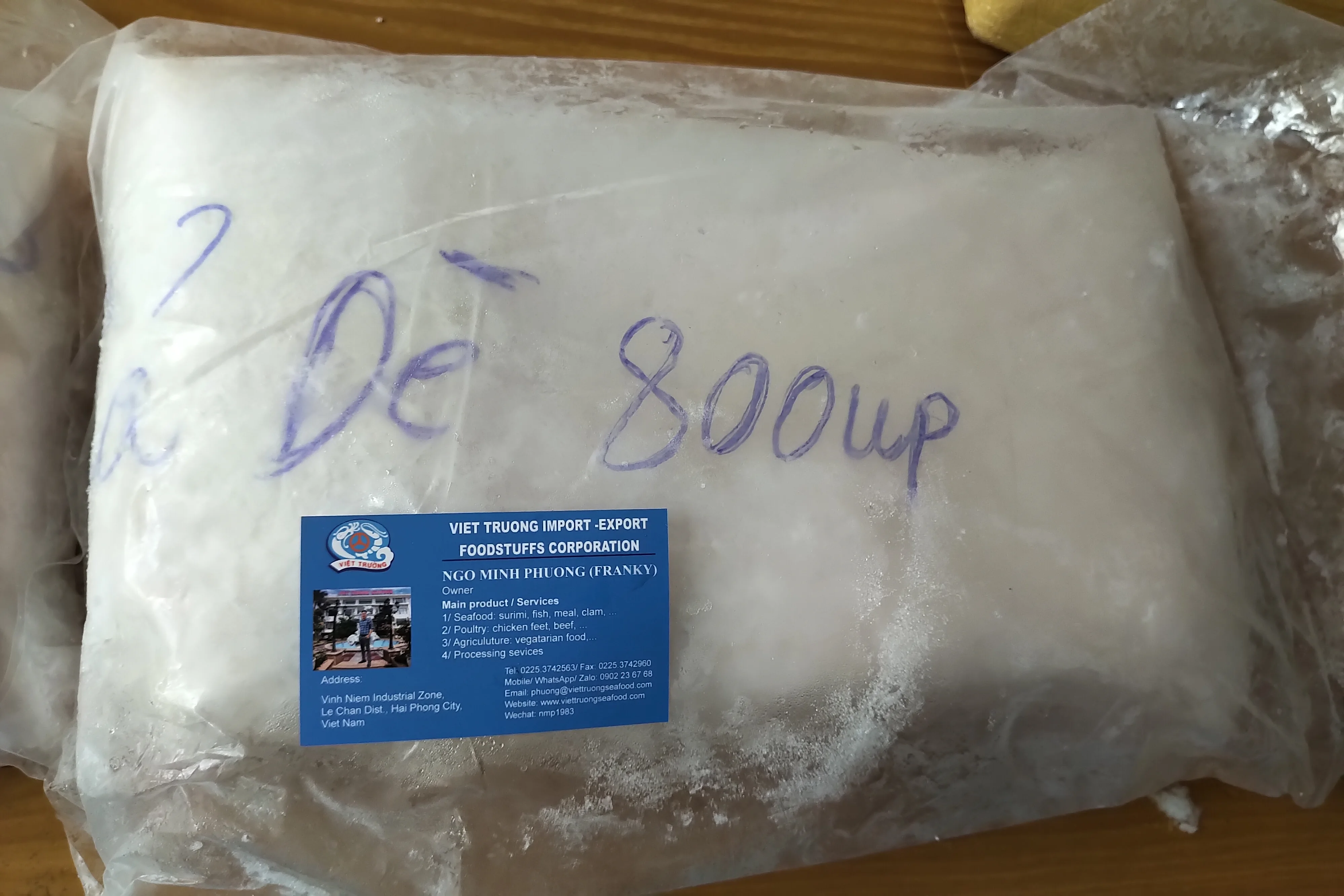 
HACCP HALAL Certification 24 Months Shell Life Wholesale Frozen Surimi from Vietnam 