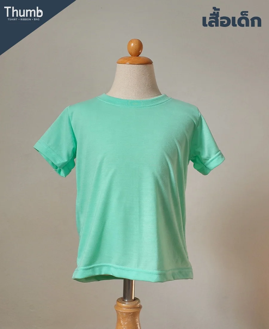 100% Polyester Blanks Tshirt Made in Thailand Kids Pastel Plain for Sublimation Printing T Shirt Men T-shirt Short Sleeve Casual