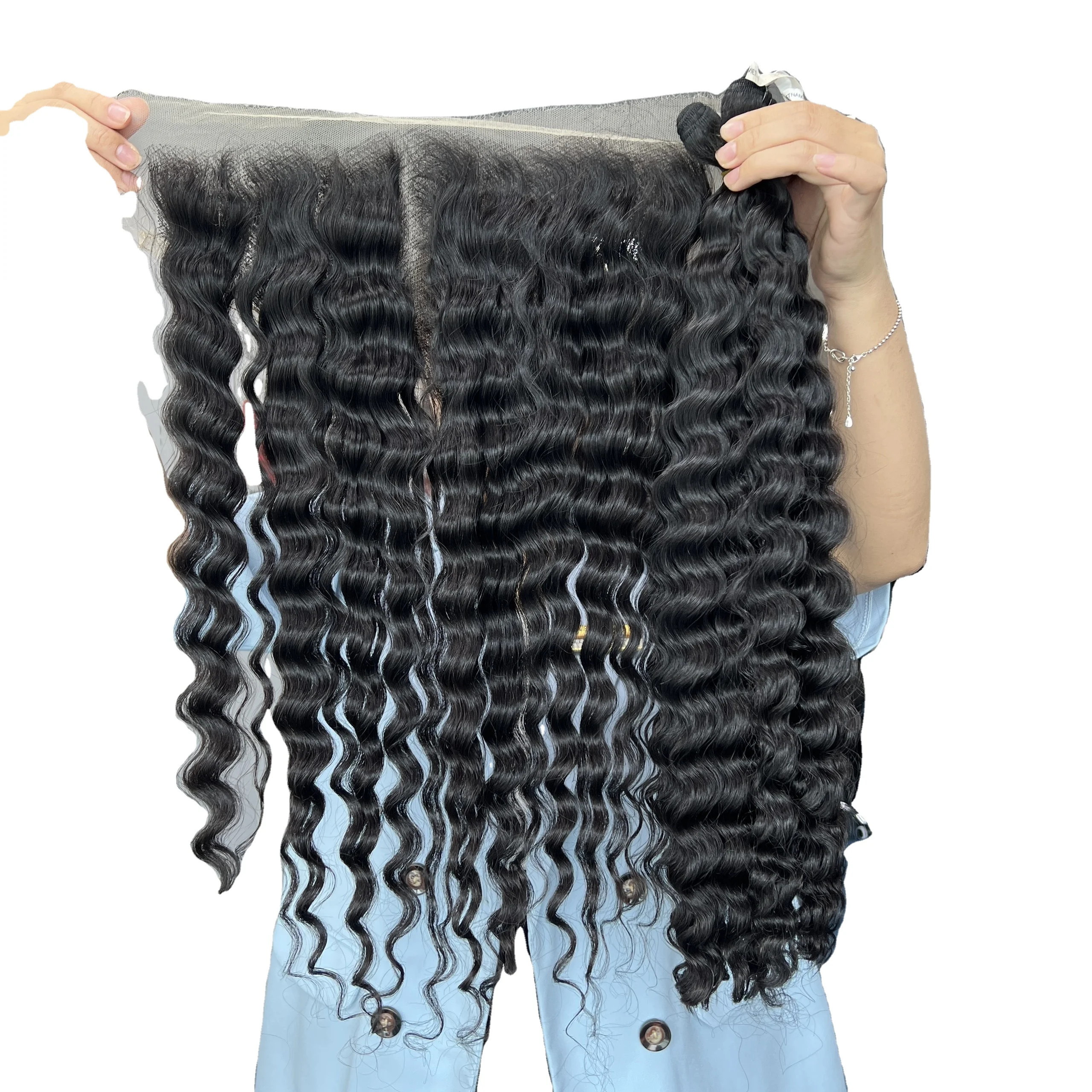 Beladyhair 100% Real Human Hair Natural Wavy All texture 100 Gram Raw Hair with >=60% Longest Hair Ratio from Viet Nam