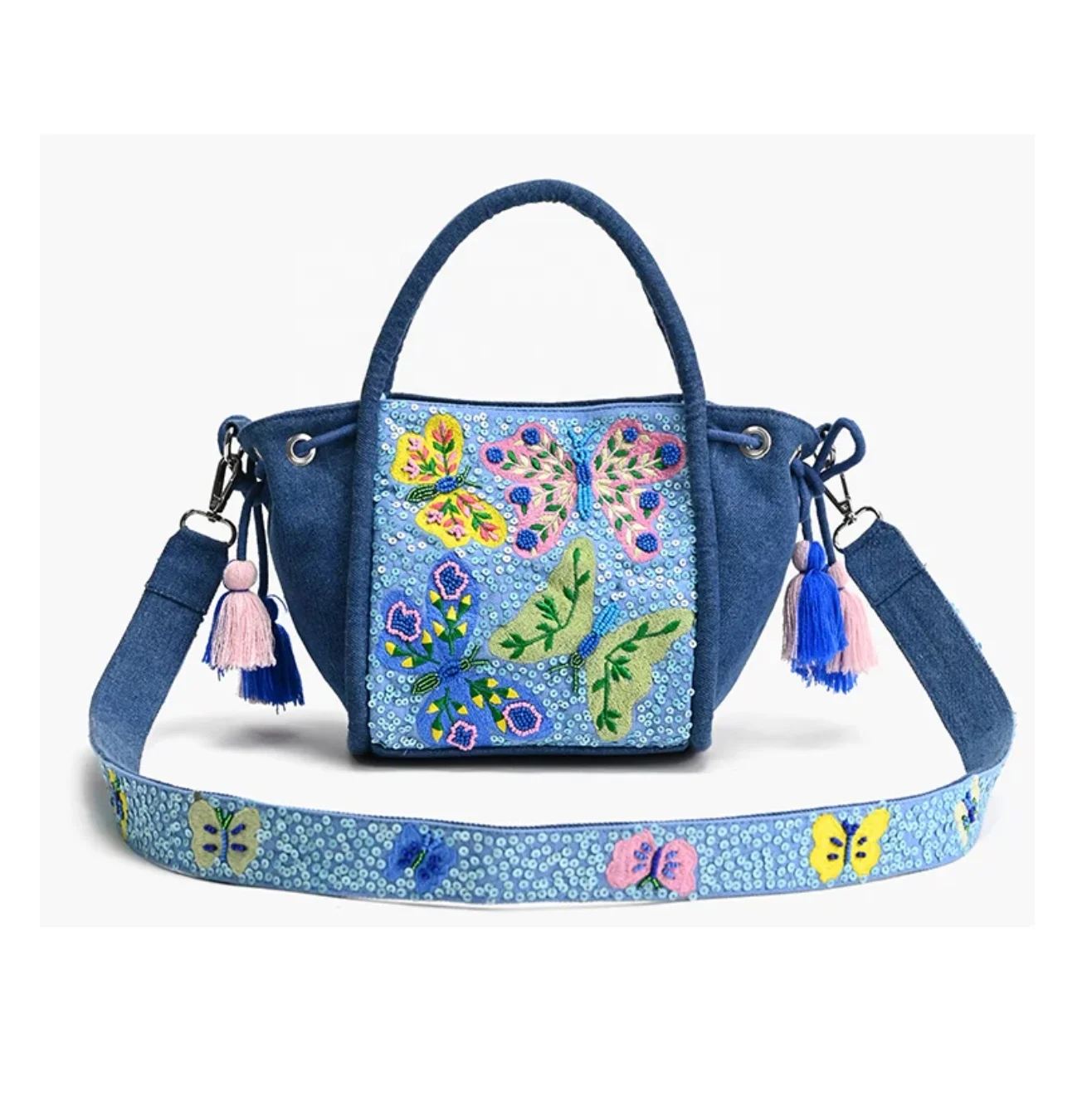 Indian Bohemian Style Designer Women Boho Beaded Clutch Messenger Bags Handmade Shoulder Bag for Evening Shopping Party Bags