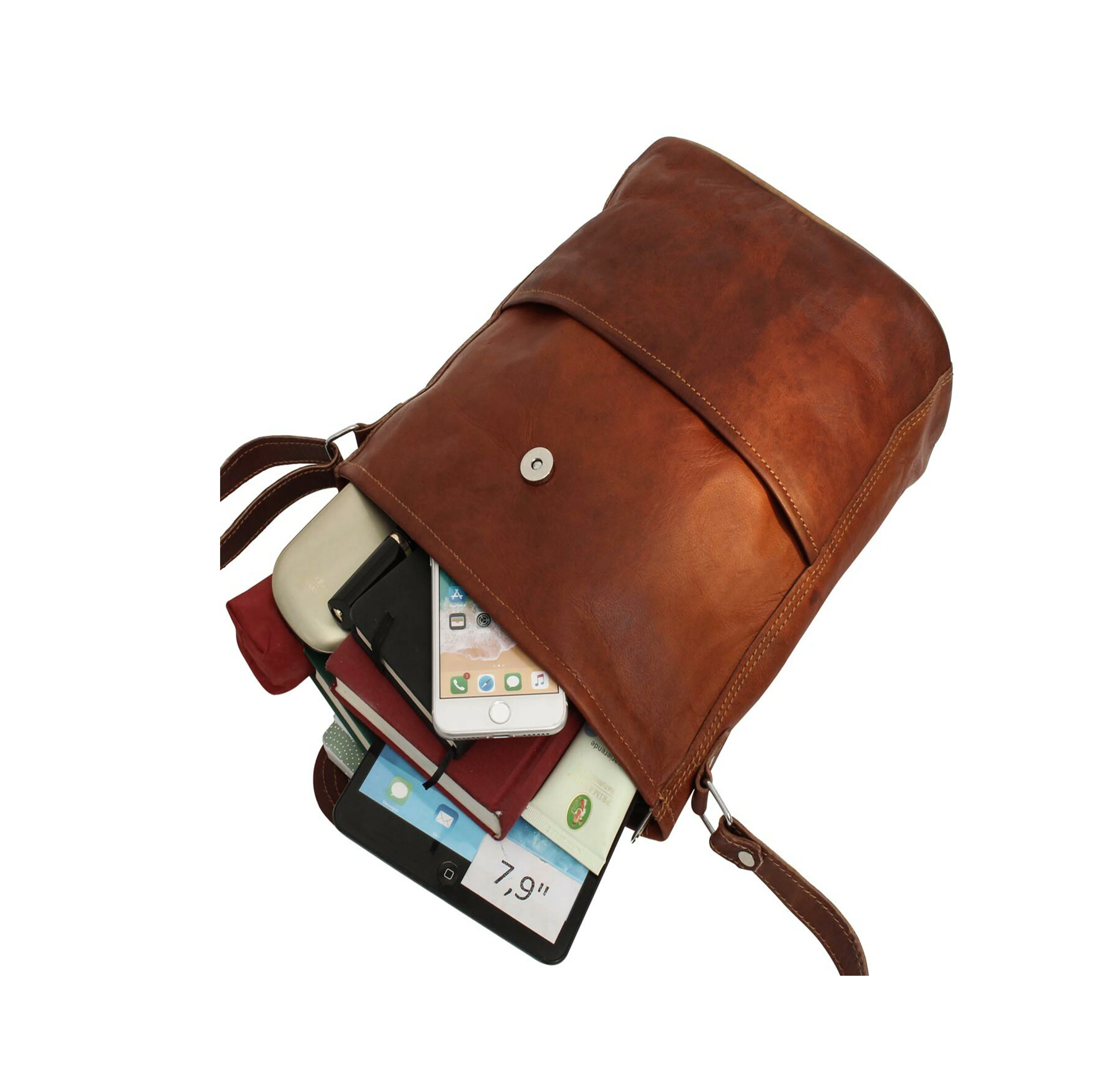 High Quality Pure leather bag shopper handbag leather women vintage brown color and girls and boys leather bag