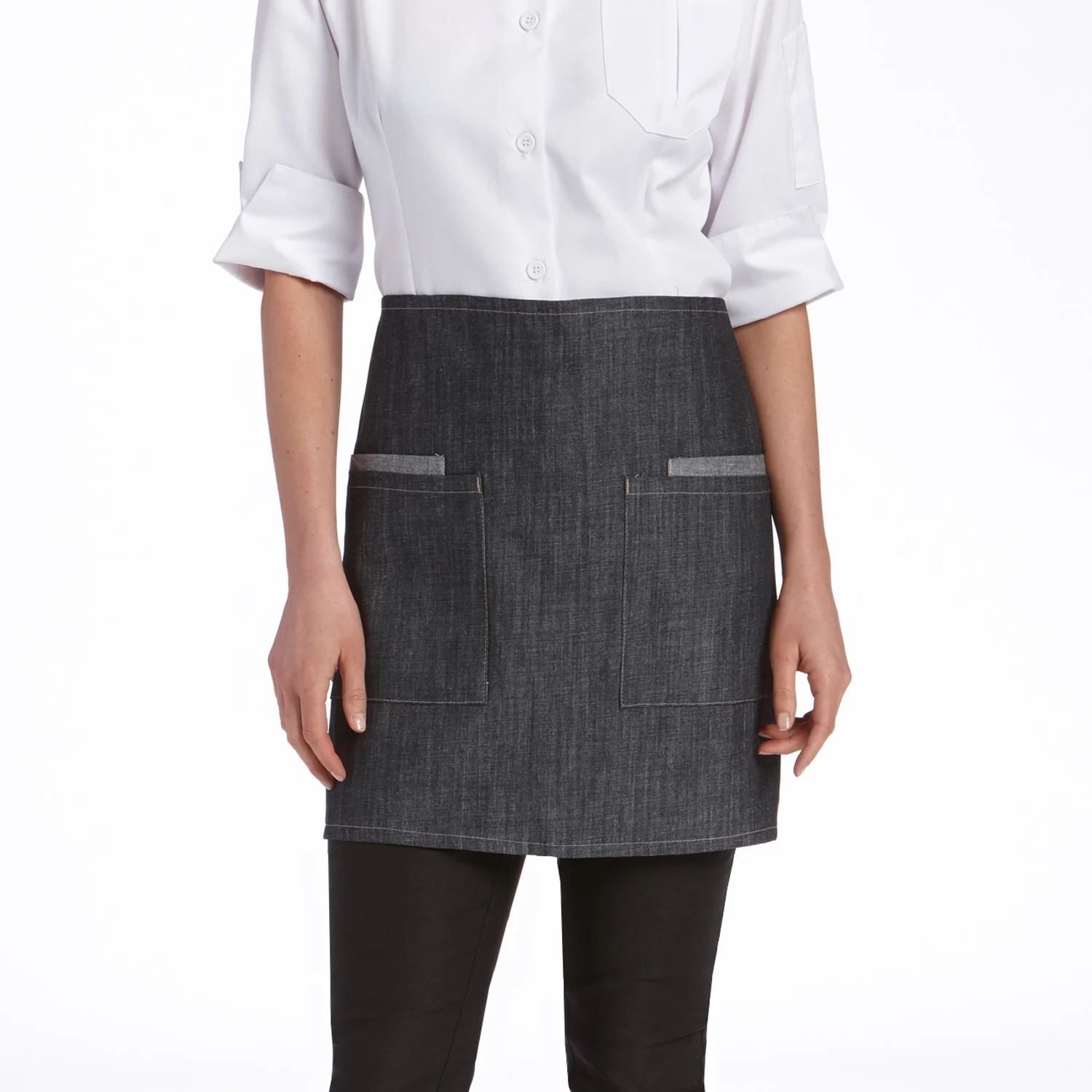 Фартуки для шеф-повара, для кафе, ресторанов, кухонный фартук, индивидуальный логотип, хлопок, полиэстер, водонепроницаемый поставщик от BD, оптовая цена