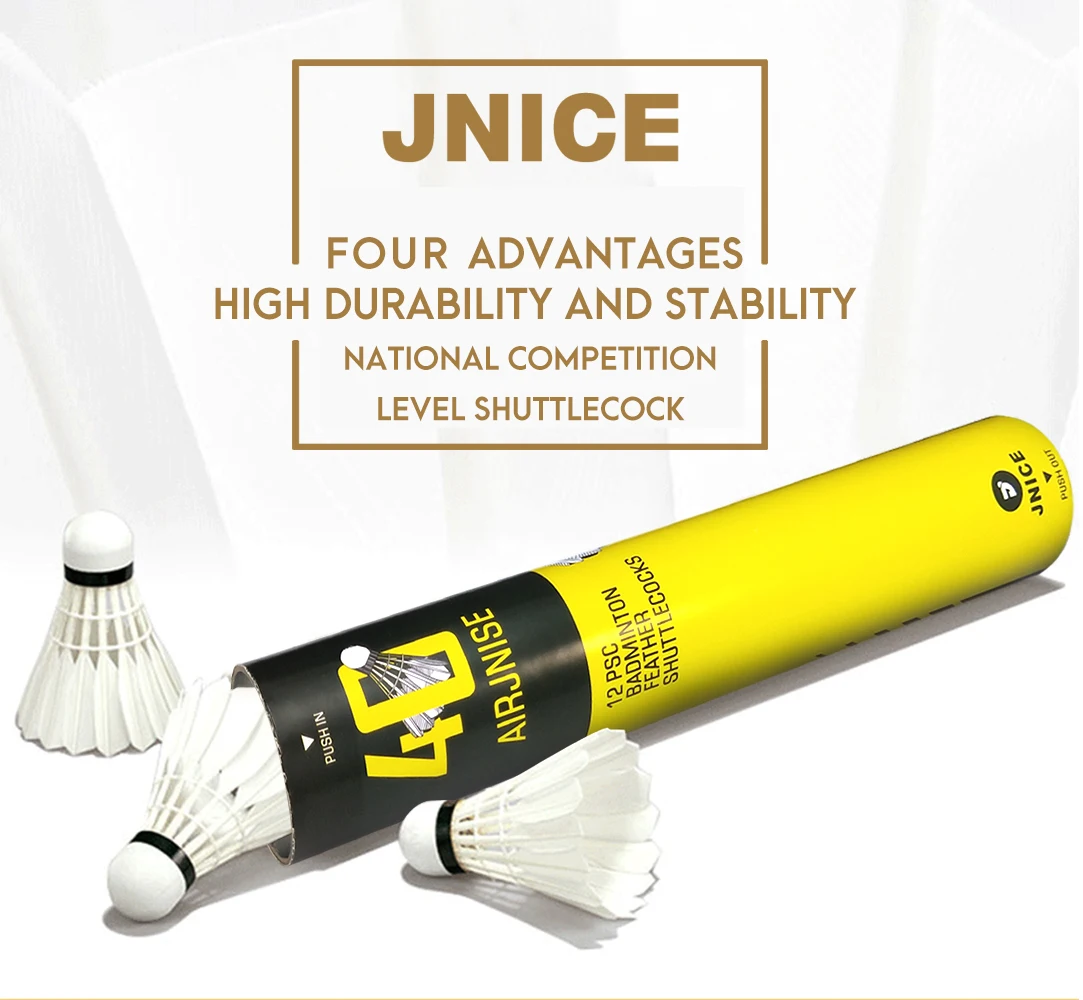 Good endurance goose feather shuttlecock for professional player