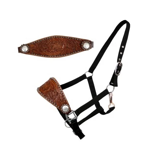 Western Bronc Halter Hand tooling бисером инкрустация Horse