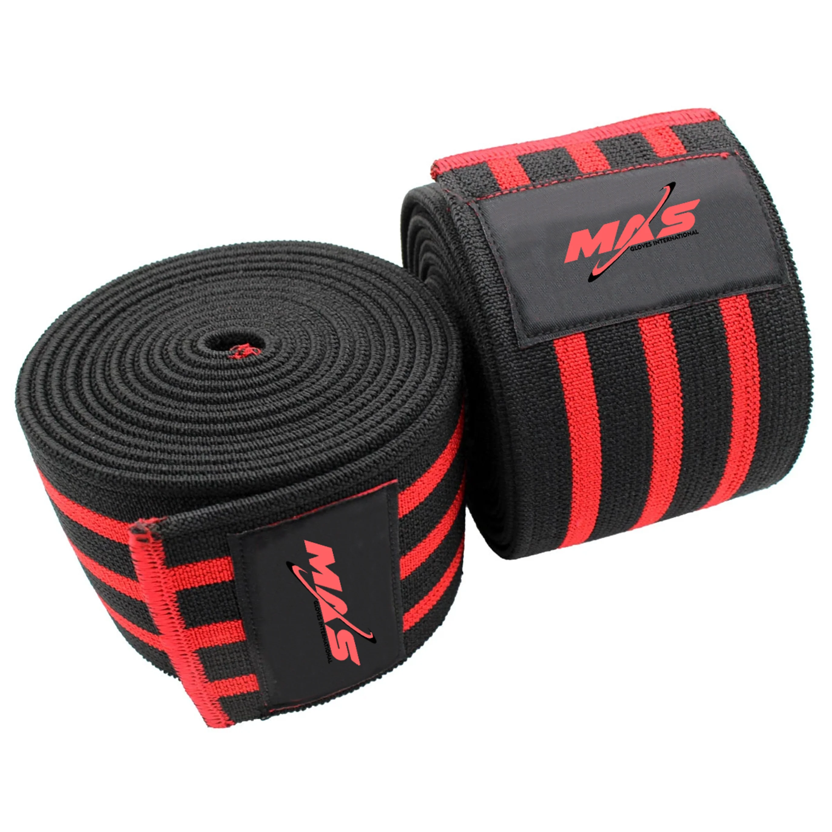 Wholesale Gym knee Straps Support Braces Belt Protector Cross Weight Lifting knee Wraps Custom Red Blue knee wra