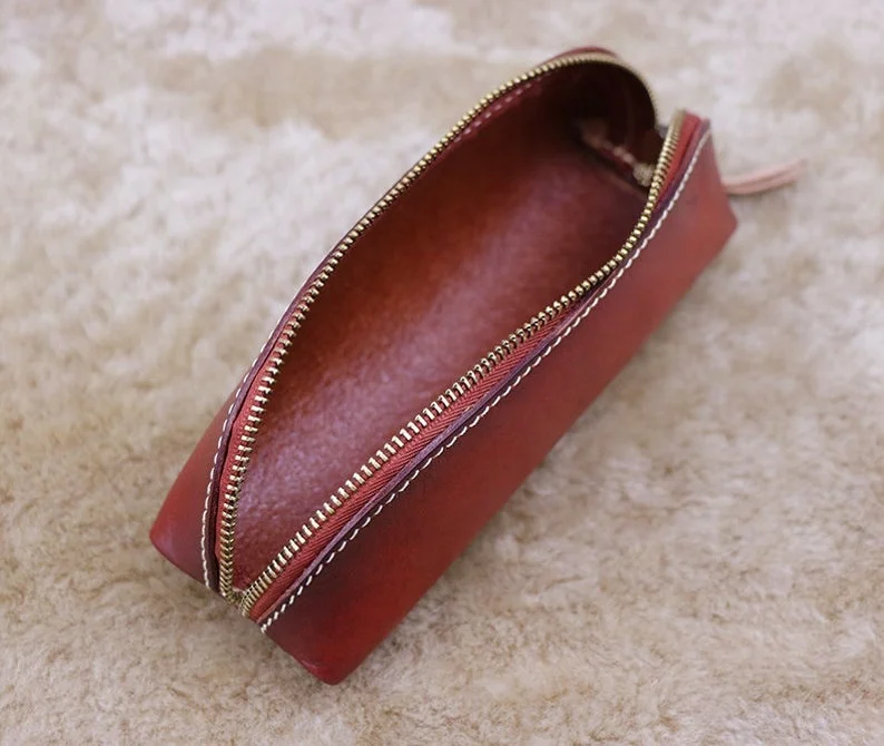 Premium Quality Handmade Vintage Leather Fashionable Pencil Bag Pencil Cases Pencil Covers & Boxes