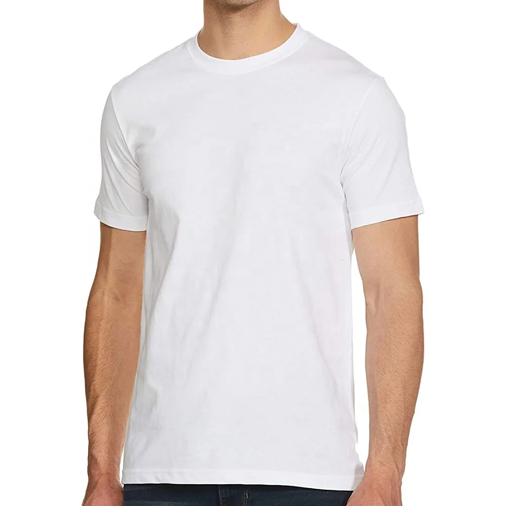 Wholesale 95%Cotton 5%Spandex Short Sleeve Good Quality Slim Fit Black Blank T Shirt Mens With Custom Logo