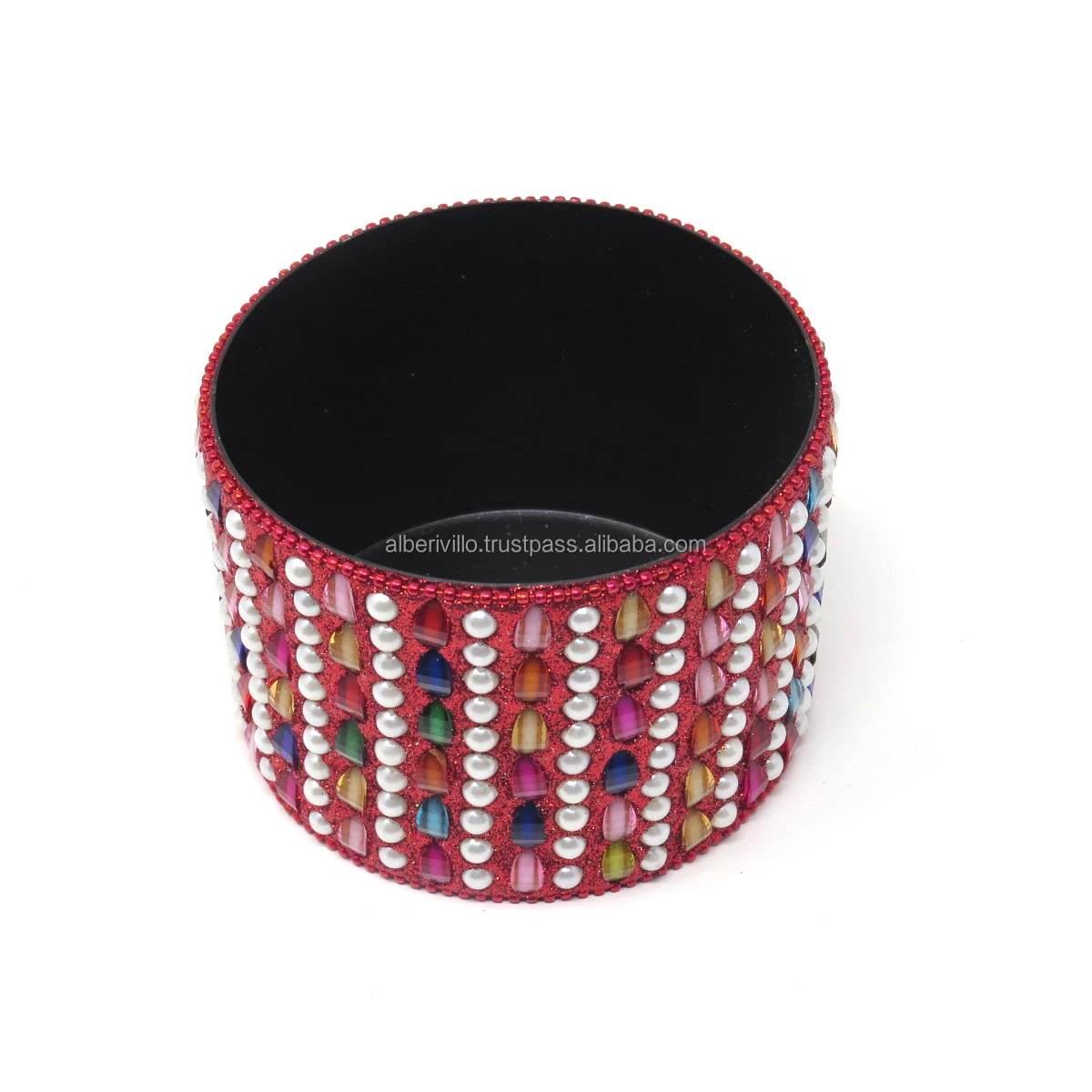 High Quality  Pen Holder Organizer Beads and Mirror Indian Handmade Pen for Gifts and Souvnier from Indian Manufacturer