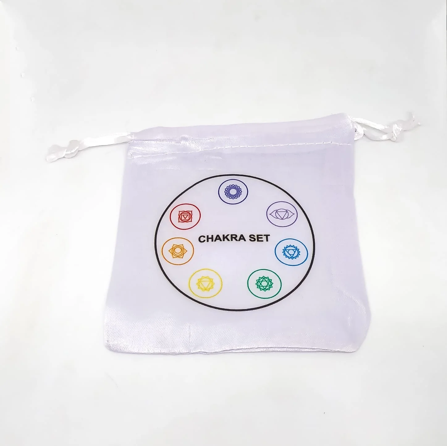 Chakra Crystal Set 8 Pcs Tumbled Stones With Selenite Stick 7 Chakra Stones  Reiki Crystals Meditation Gift Energy Points