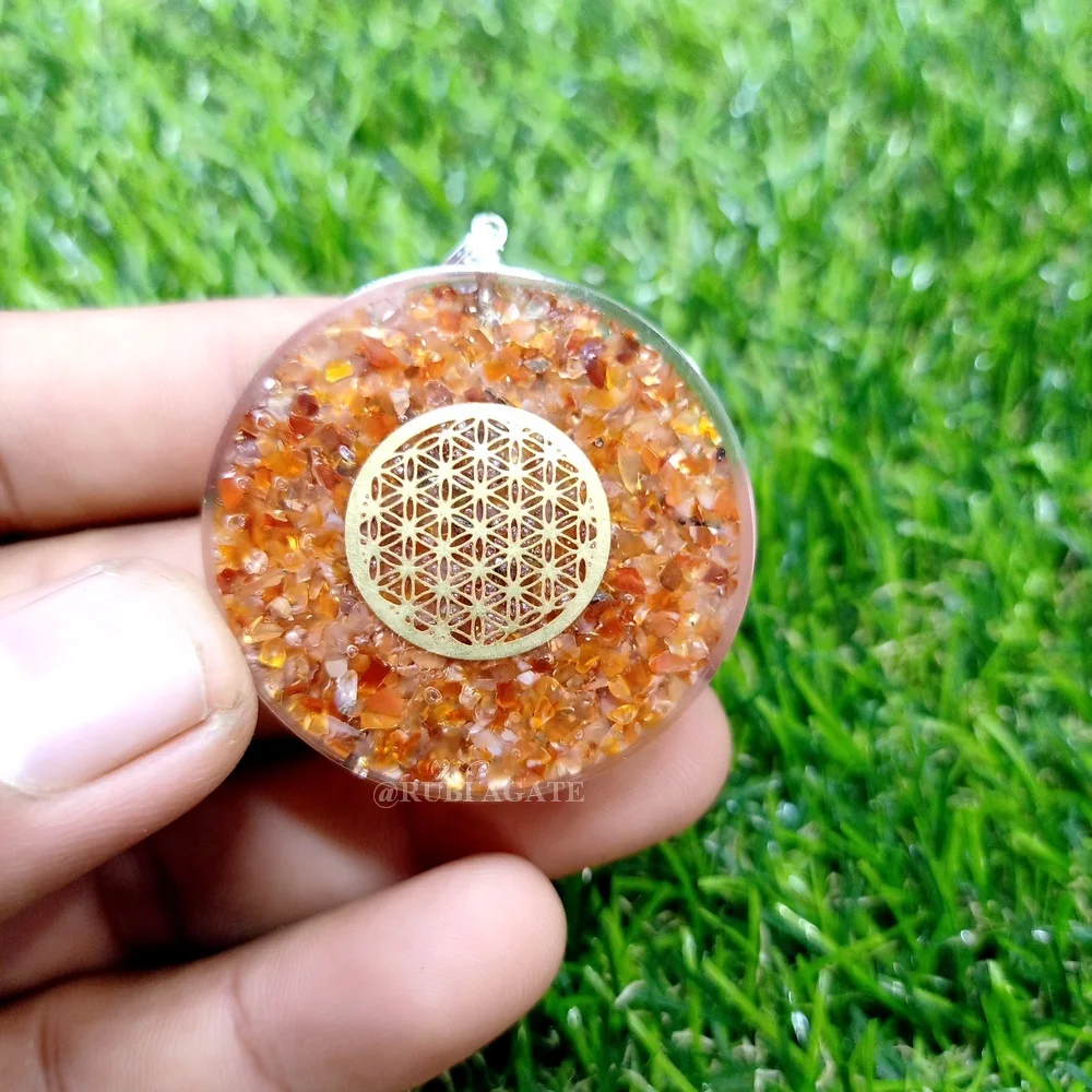 Гранат чакра ОРГОН кулон спокойствие страсть лечение камень рейки хрустальное ожерелье