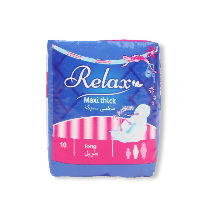 wholesale biodegradable sanitary napkins maxi thick sanitary female pads for period cotton