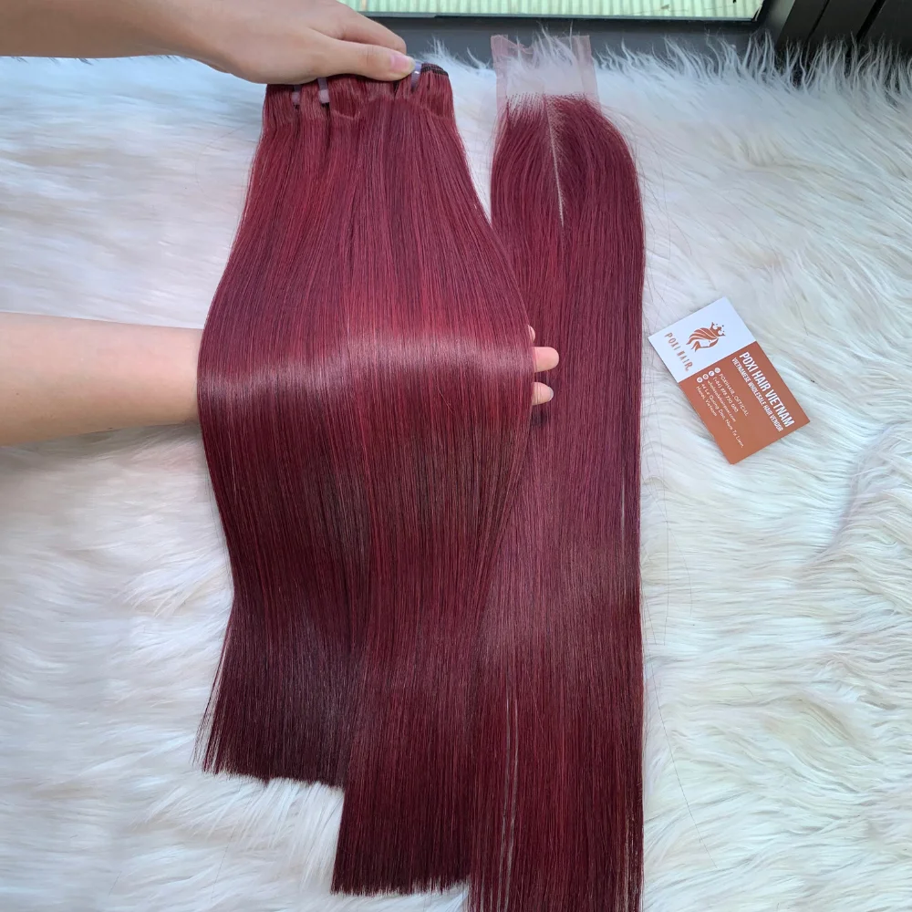Best Quality 12A Grade Bone Straight Customized Color Human Hair Extensions Full Thickness Bottom Wholesale Price Cabello Wig