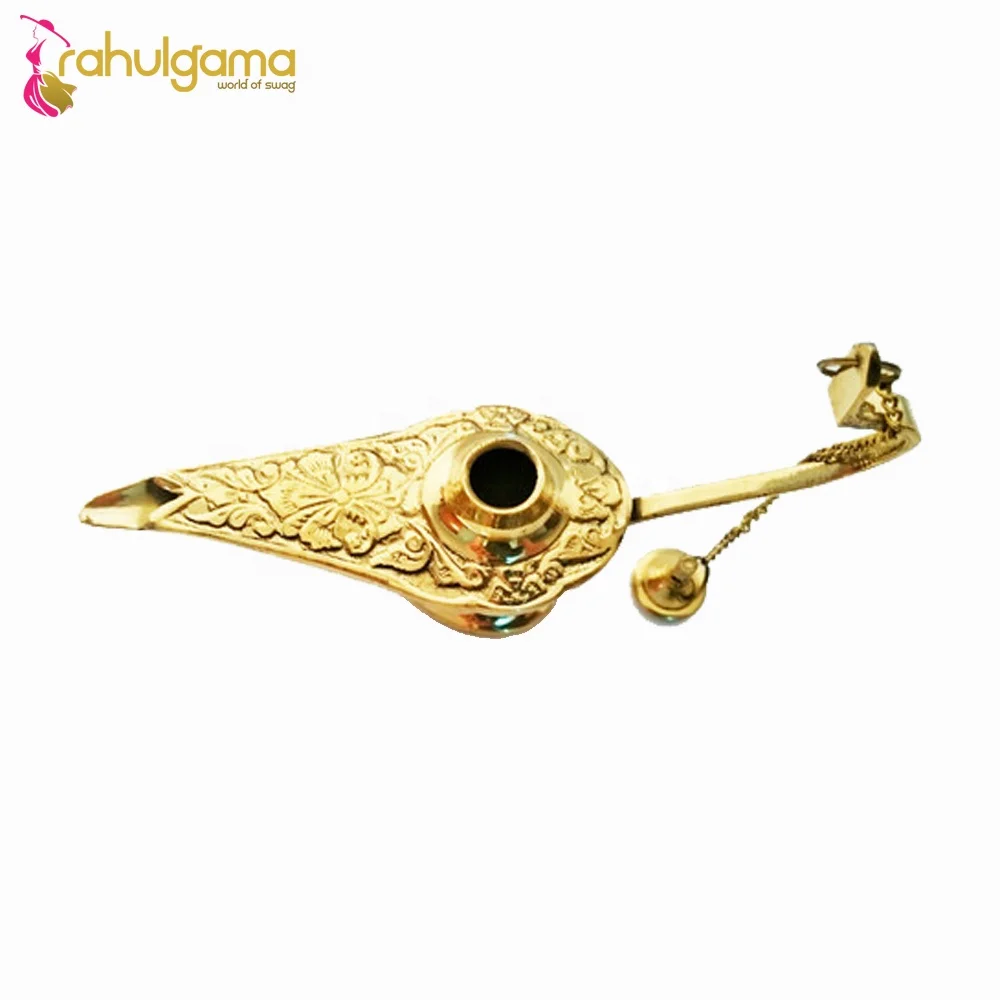 2024 Wholesale price brass oil lamp golden plated