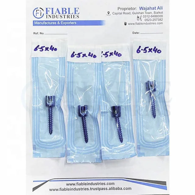 Ортопедический имплантат Для Фиксации Позвоночника/Винт Для Фиксации Позвоночника 6,4/самонарезающие/ортопедические инструменты