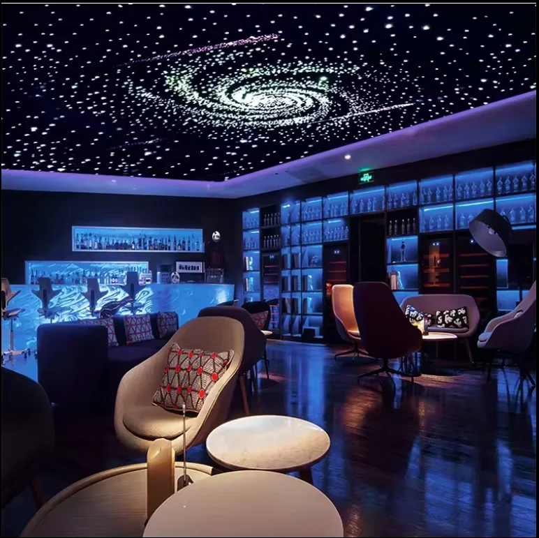 60*60 Star Ceiling Panels Pmma Optical Fiber Twinkle Sky Led Fiber Optic Star  Kit Slighting Creative Led Master Bedroom  Lamps