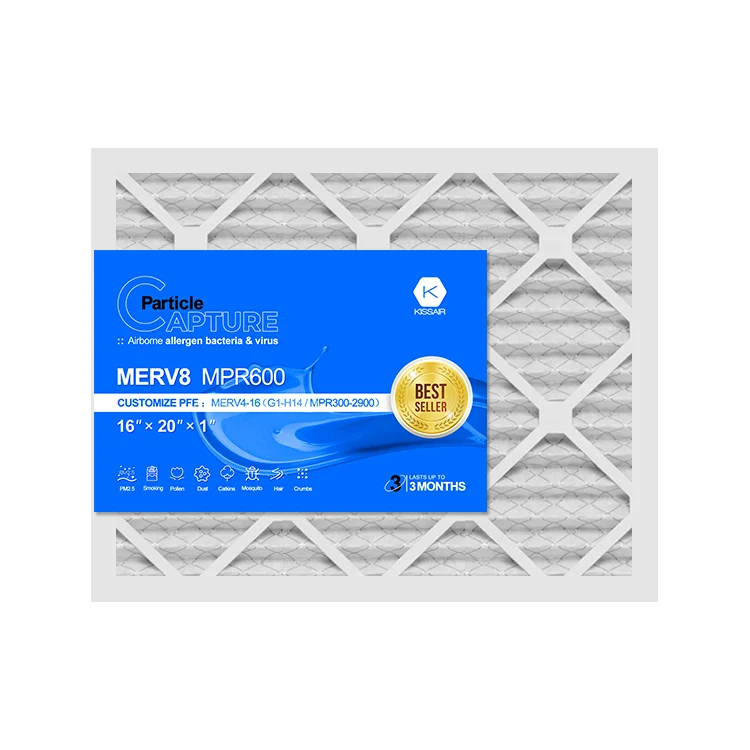 16*20*1 20*20*1 Cardboard Bulk Furnace Filter Available for MERV 8 10 11 12 Air Panel Filters