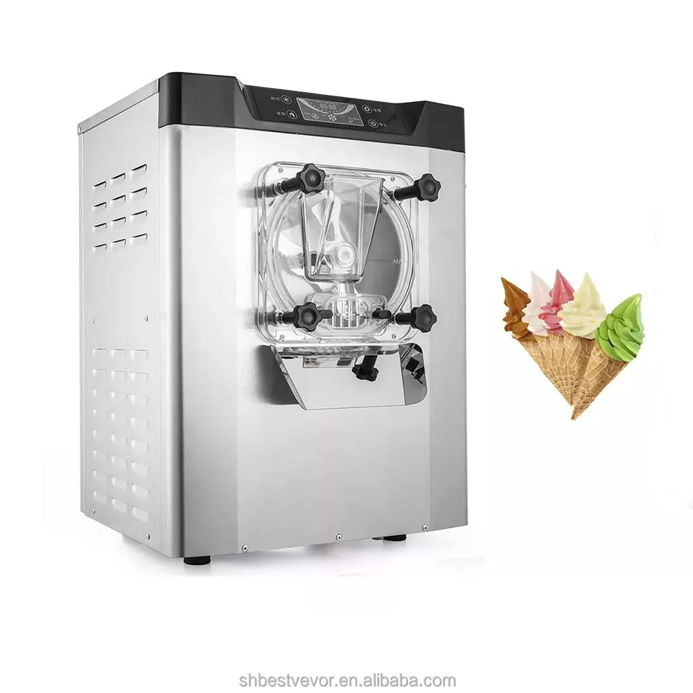 SIHAO-116 1400W 220V 20L Small Ice Cream Maker Machine Business Low Price Ice Cream Machine Maker Commercial