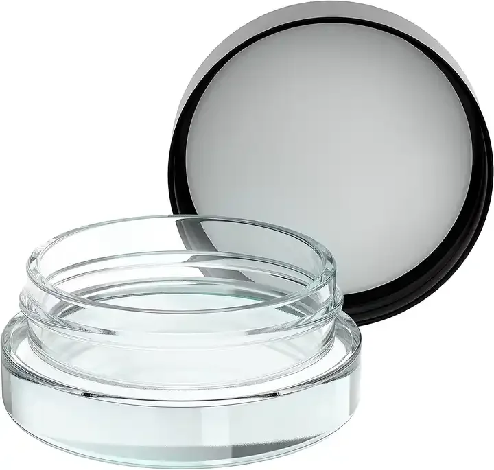 Customized printing logo 3.5 3ml 5ml 7ml 9ml Clear Smell Proof Concentrate oil Jar mini Childproof Small Glass Jar with lid