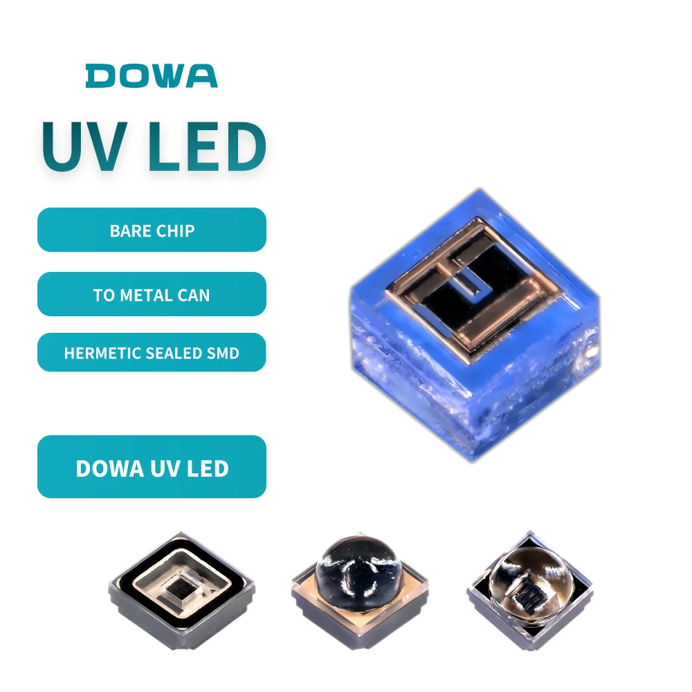 DOWA UV LED голый чип формы флип Au AuSn Pad UVA UVB светодиодный