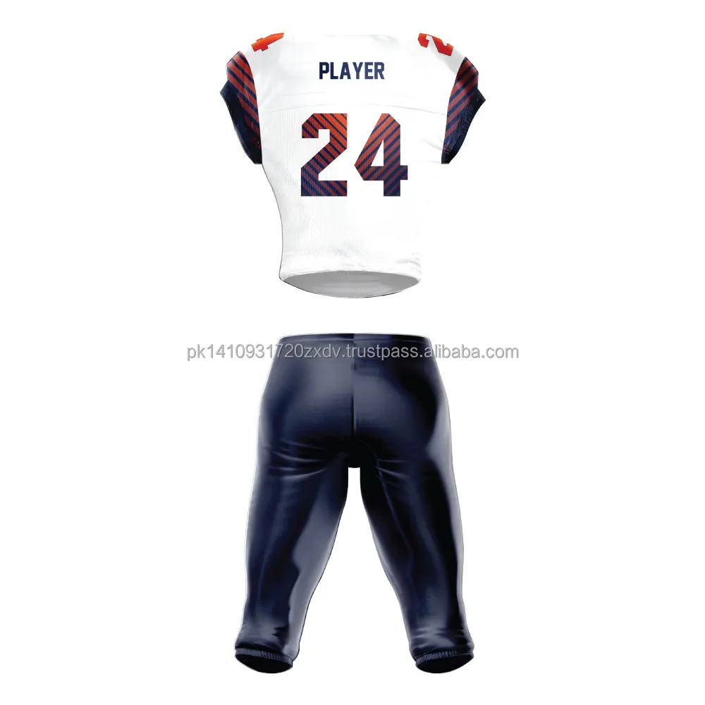 OEM factory professional printing fitness American football uniform Sublimation Custom new Design football unifrom