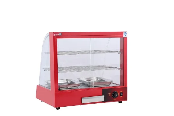 Commercial Electric Hot Food Display Showcase Machinery Industry equipment Glass Warming Showcase