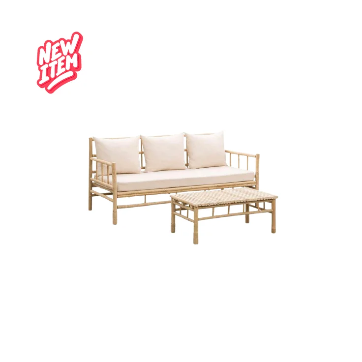 New Design Classical Bamboo Screen Dividers Natural Material Outdoor Furniture Garden Decor Dining Beach PP Outdoor Chair