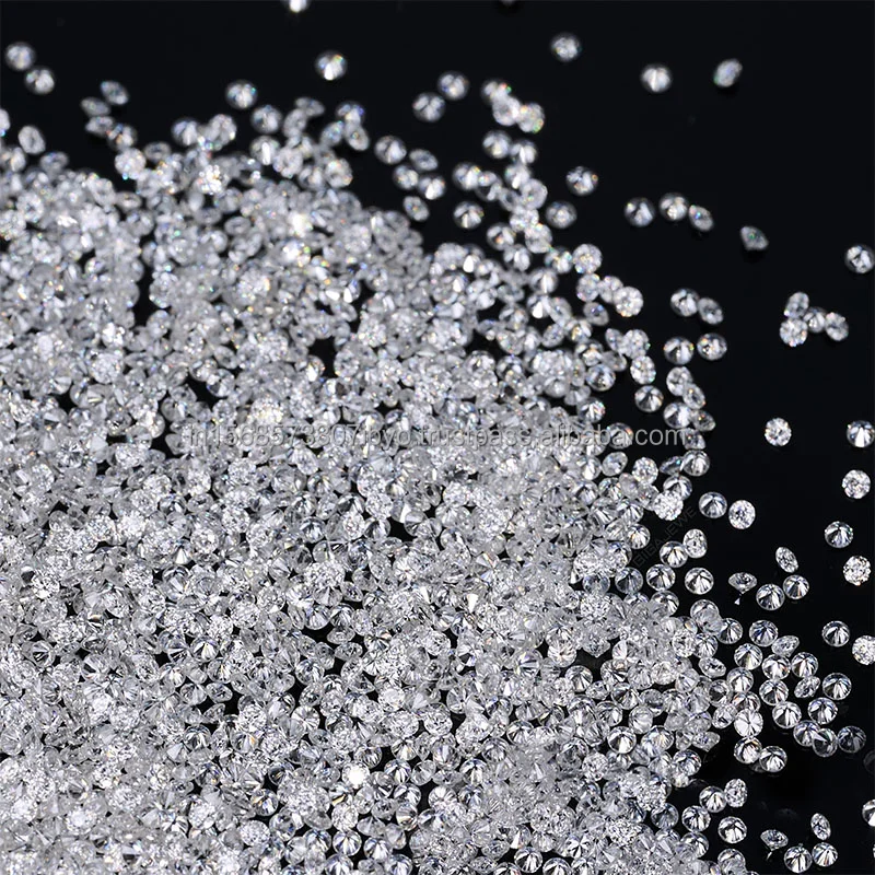 Direct Factory Price 2.4-3.5mm Round Melee Lab Grown  Def Color Vvs Clarity Hpht Cvd Synthetic Diamond Wholesale Price